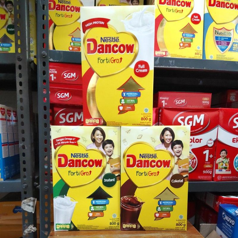 Dancow fortigro instant,fullcream,coklat 780 gr