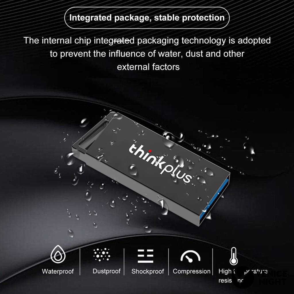 (SF) Lenovo-thinkplus Flashdisk USB High speed Transmisi Panas Swap Bahan Logam Untuk Speaker