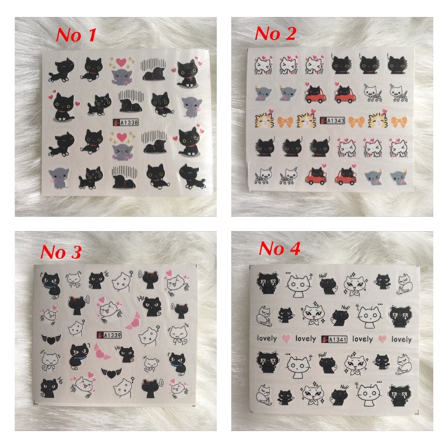 Water Decal Nail Art Stickers/Stiker kuku