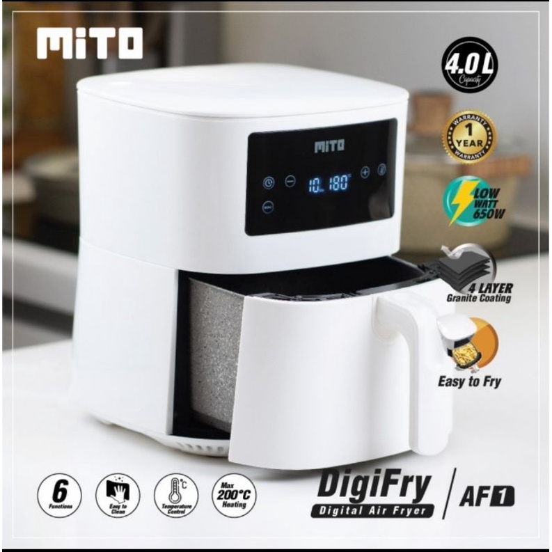 Digital Air Fryer Mito Original Garansi Resmi / Digifryer Mito AF1