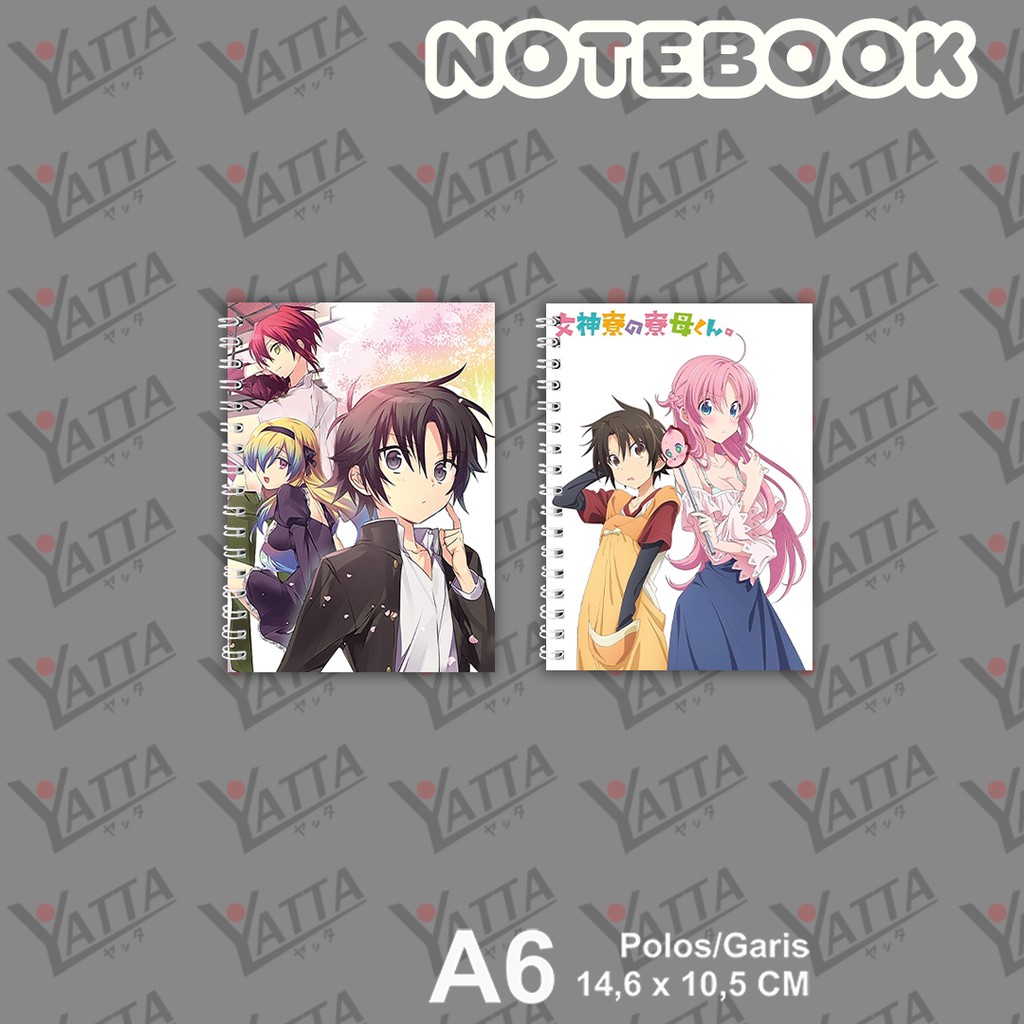 

Notebook Anime ukuran A6 10,5 cm x 14,8 cm Megami-ryou no Ryoubo-kun
