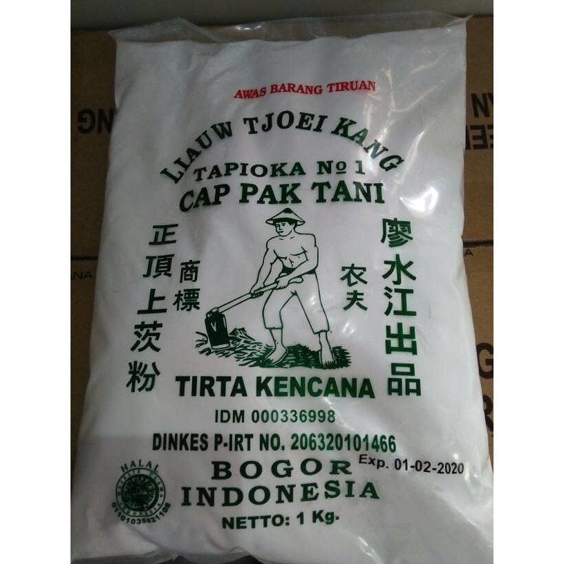 

LIAUW TJOEI KANG 1kg SAGU TANI, TEPUNG MAKANAN CAMPURAN BISA UNTUK MPEK MPEK, DLL