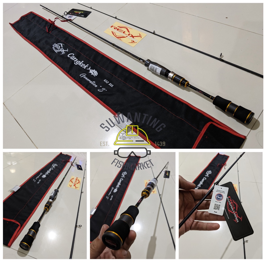 Joran Pancing Rod Relix Nusantara Cangkek 682 UL 6lb 632 XUL 3lb Gen S Generation Baitcasting BC