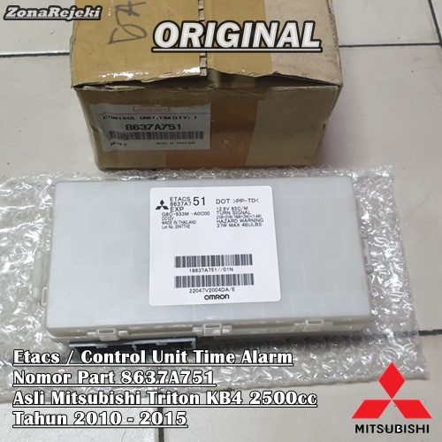 Etacs Control Unit Time Alarm 8637A751 Asli Mitsubishi Triton KB4 Tahun 2010 2015 Ori ORIGINAL