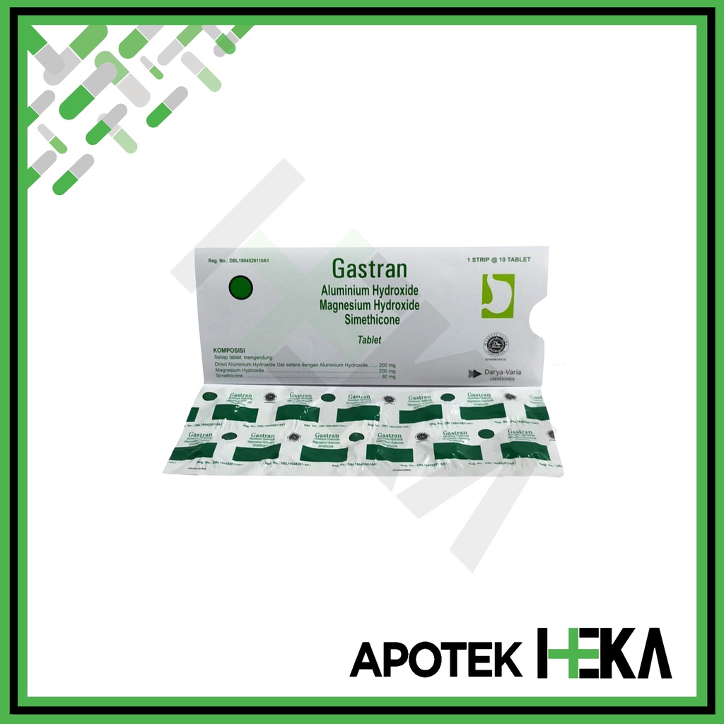 Gastran Tablet Obat Maag Strip isi 10 (SEMARANG)