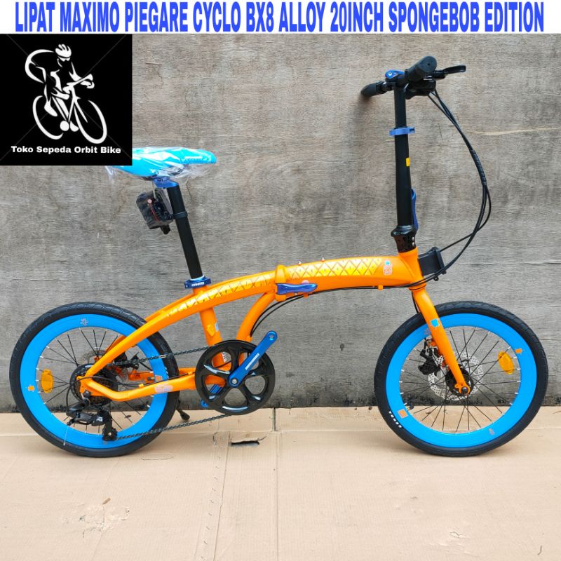 Sepeda Lipat Maximo PIEGARE CYCLO BX8 3.0 Alloy 20Inch Spongebob Edition