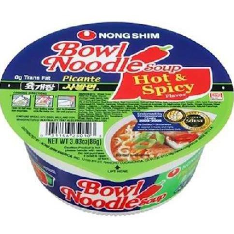 

Terlaris# Mie Korea Nongshim Bowl Noodles Hot And Spicy Ramyeon Bowl