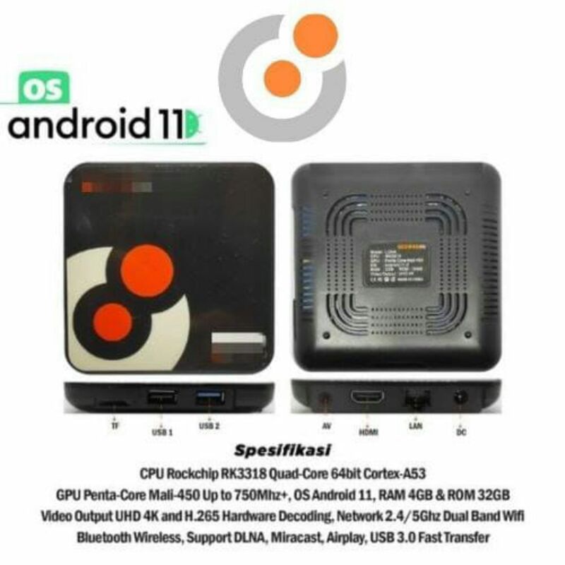 Plug and play android set up box 11 + svi go lifetime indonesia