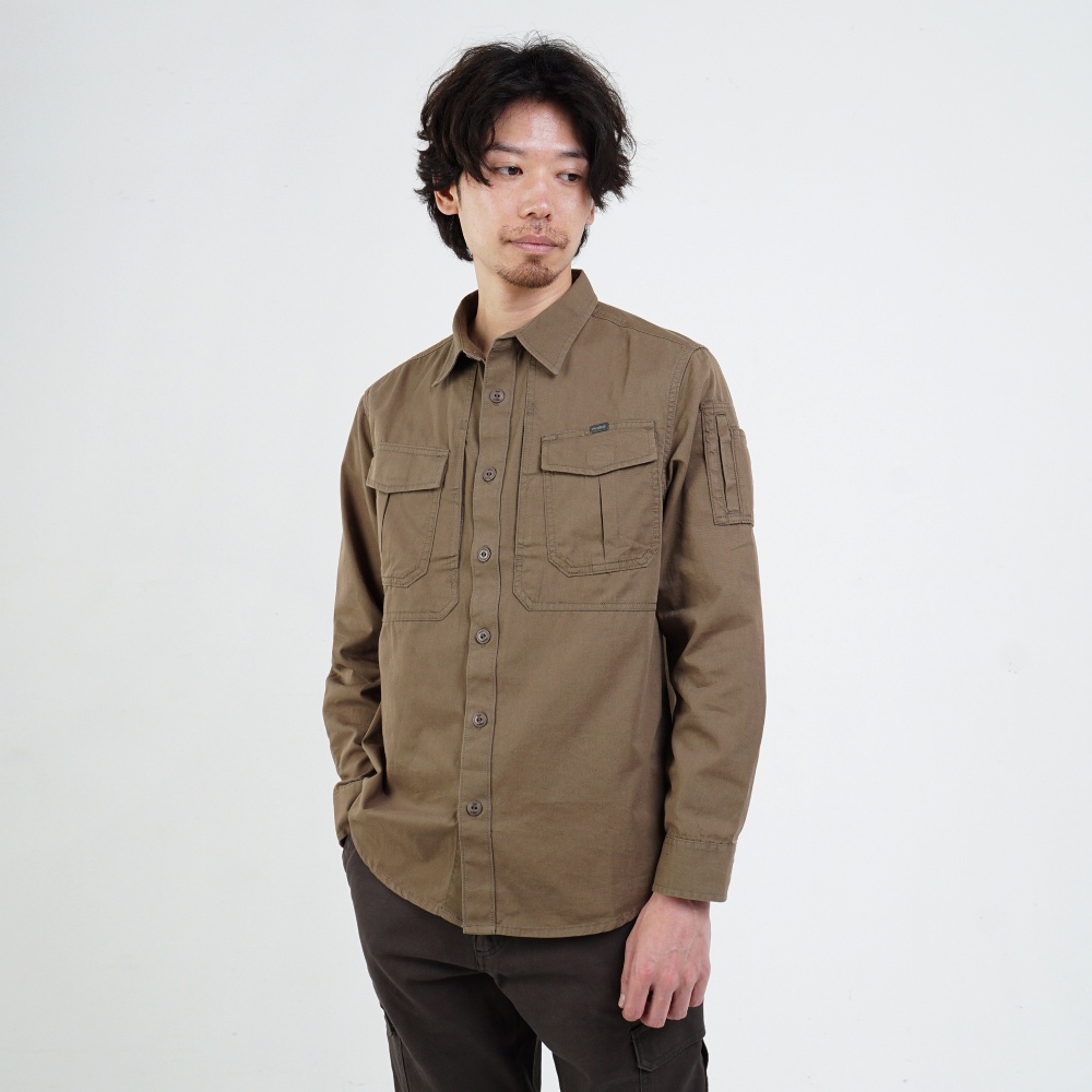 M.Gee Kemeja Outdoor Lengan Panjang Mgee Original Gordon C054 Olive
