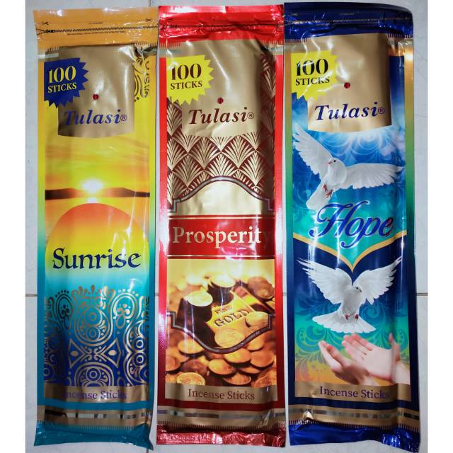 Hio Dupa Buhur Wangi India Aromaterapi Darshan Tulasi 100s Incense Long 1 Pack