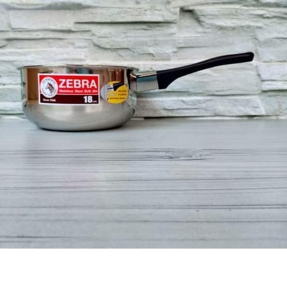 ➪ Panci Zebra Saucepan 18 cm / Sauce Pan Stainless / Panci Susu Zebra ♬