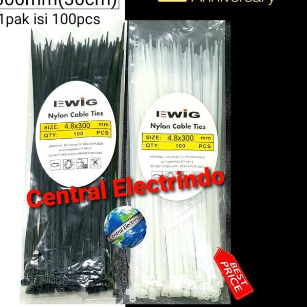

♪ Kabel Ties 4.8mmX30cm (300mm). - Hitam ☊