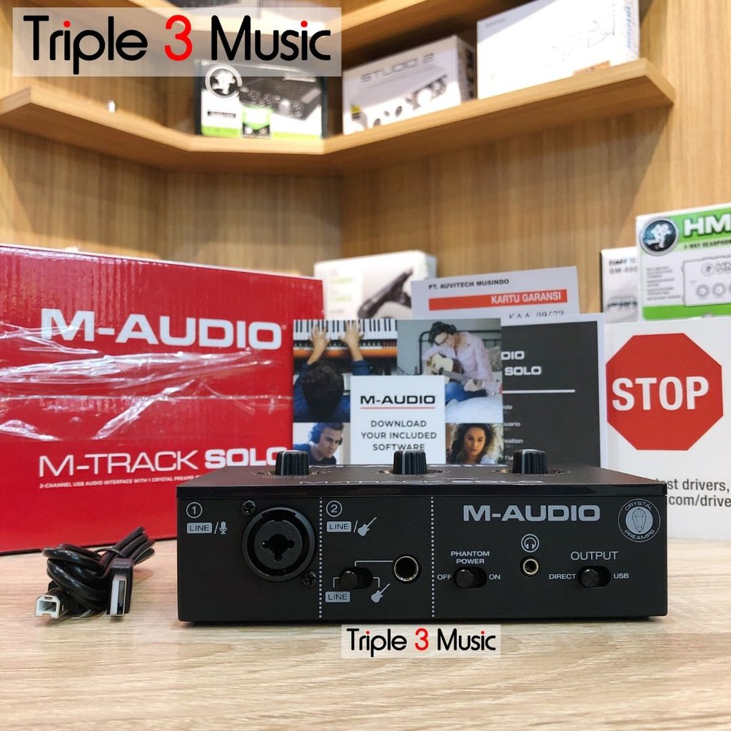M-Audio MTRACK SOLO M-TRACK SOLO Soundcard recording ORIGINAL GARANSI