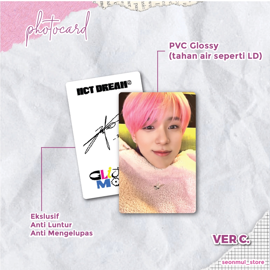 PHOTOCARD PC JENO SELIMUTAN / PC JENO GLITCH VER / PC JENO GLIMO / PC JENO GLITCH MODE / PC JENO BENE SGS /  PC JENO ACRYLIC GAME VER