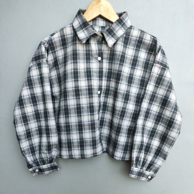 CROP TOP FLANEL / KEMEJA FLANEL WANITA / KEMEJA CROP / KEMEJA WANITA TERBARU-AL:08