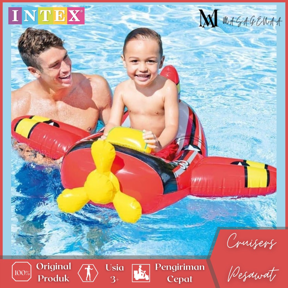 Ban Pelampung Float Floaties Aksesoris Renang Berenang Anak Anak Besar Karakter Pesawat Lucu Intex