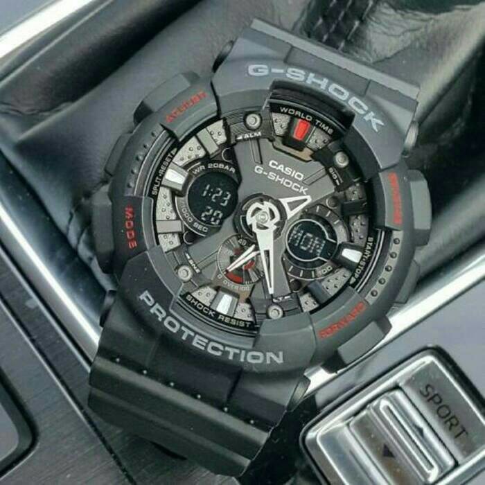TERBARU - JAM TANGAN PRIA CASIO G-SHOCK GA 120 BLACK RED ORIGINAL BM JAM TANGAN AIR