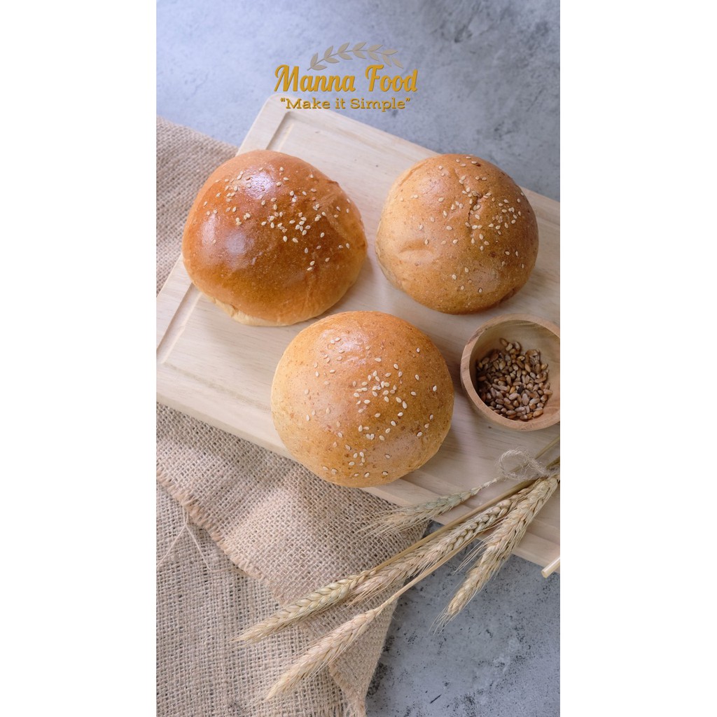 

Burger Gandum / Roti Burger Gandum Wheat Burger 6 Pcs