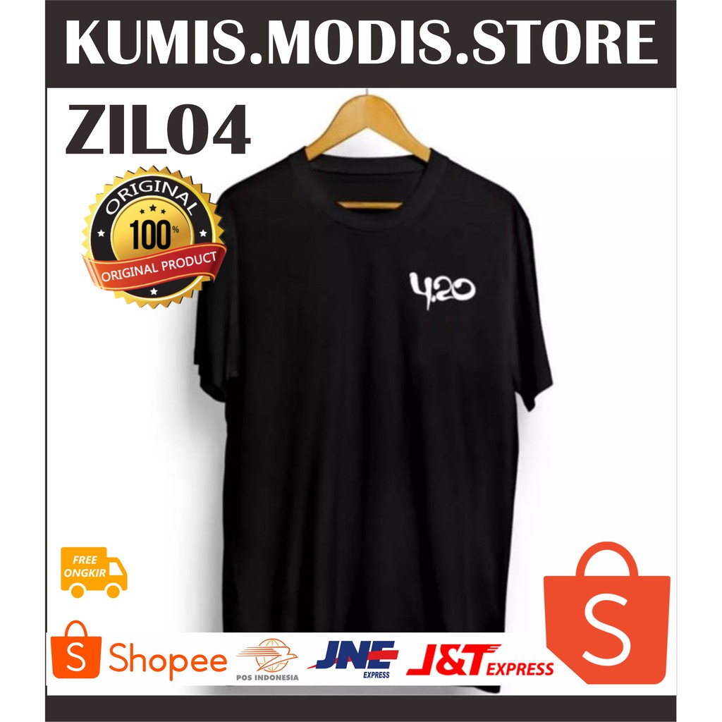 KAOS DISTRO PRIA ORIGINAL MURAH - KAOS PRIA HITAM - KAOS COWO KASUALORIGINAL - KAOS 420 ZIL04