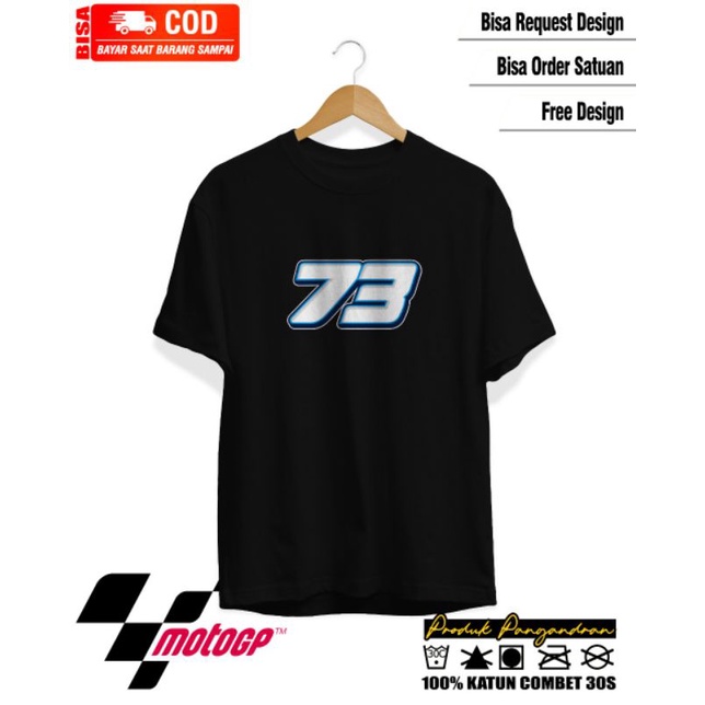 KAOS MOTO GP/KAOS NOMOR GP ALEX MARQUEZ/KAOS KEREN MURAH