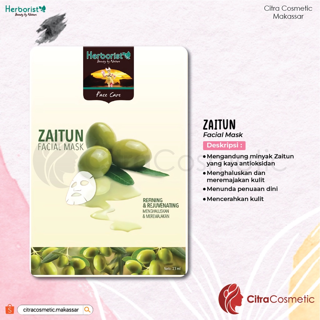 Herborist  Zaitun  dan Tea Tree Shampoo | Body Wash | Facial Foam | Facial Mask