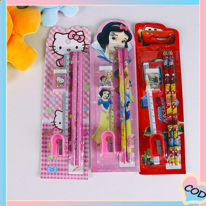 COD❤️ 5pcs Siswa Kreatif Set Kartun Kartun Lucu Kindergarten Festival Kecil Hadiah Kecil-A.one