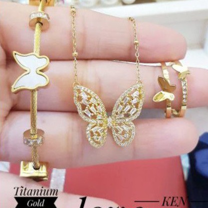 Titanium Set Perhiasan Wanita 552L