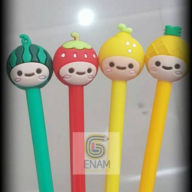 

Pulpen gel karakter Buah-buahan lucu