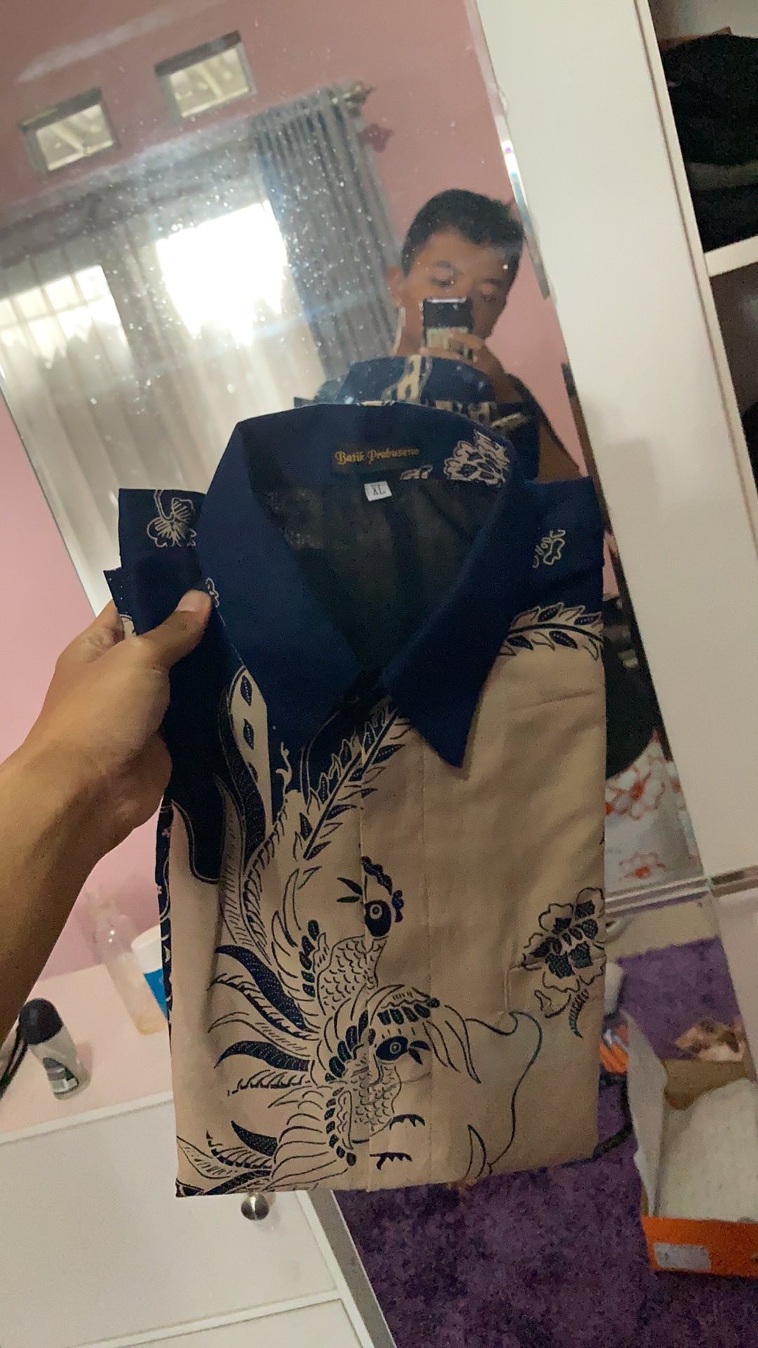 Kemeja Batik Pria Cendrawasih Full Furing