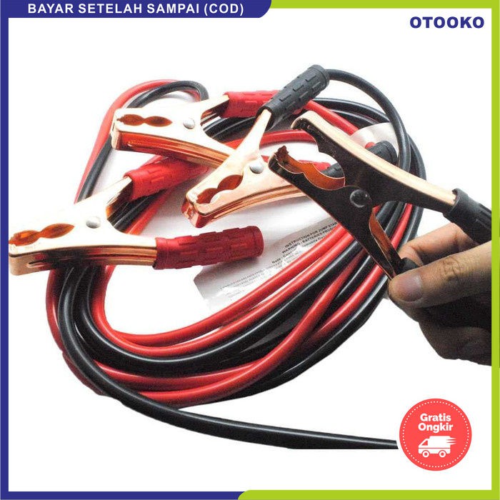 Kabel jumper aki accu mobil 500A 180cm bahan copper