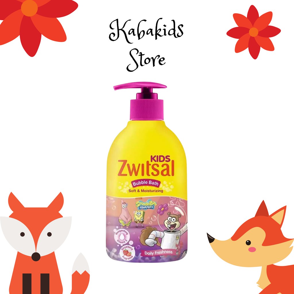 zwitsal Kids Bubble Bath Soft and Mouisturizing Pink 280Ml