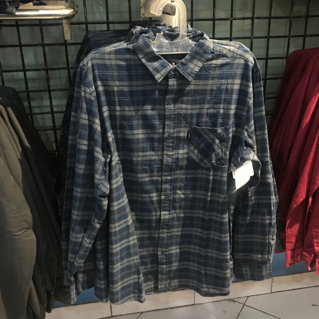 Kemeja lengan panjang kotak kotak flanel ripcurl original