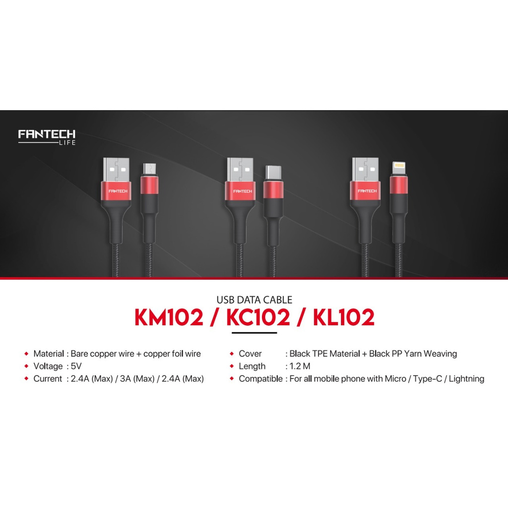 Kabel Data Fantech KL102 Lightning