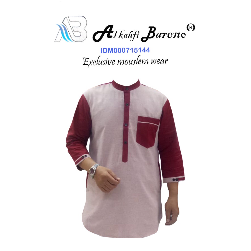 Baju Koko Pakistan Kurta Al qadr/AB Alkahfi Bareno