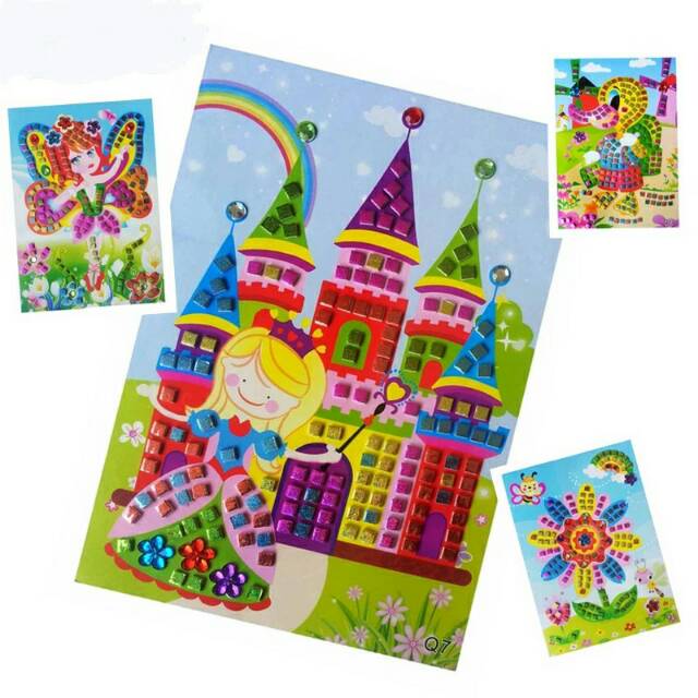 Mosaic Stickers Puzzle Glitter