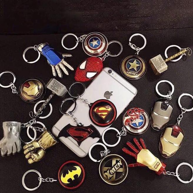 ye15 avengers gantungan kunci  motor unik keychain mobil  