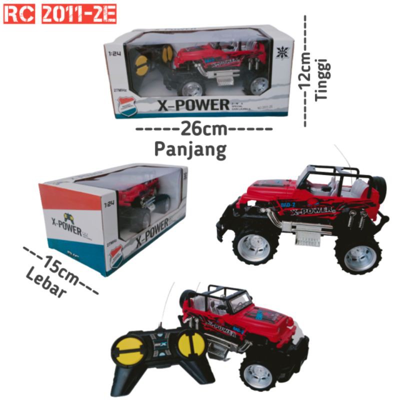 MAINAN MOBIL REMOTE CONTROL JEEP OFF ROAD 2011-2E/2D