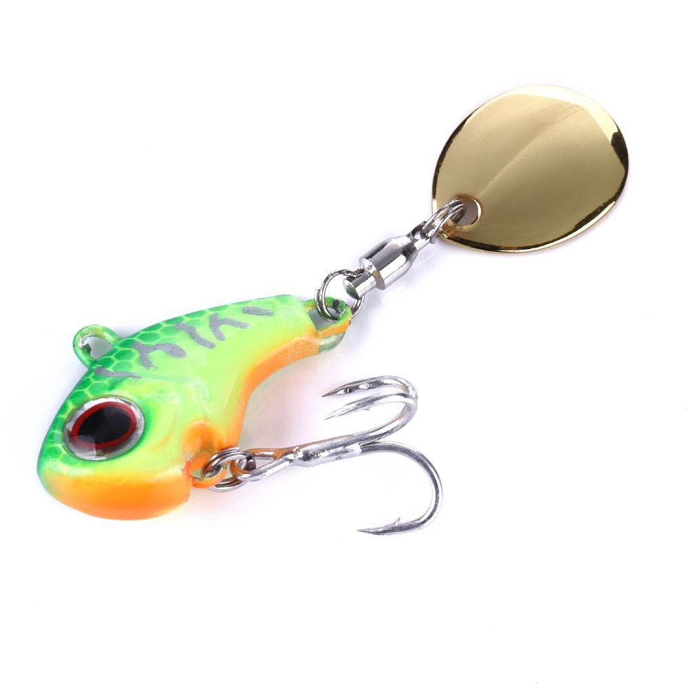 HENGJIA 1Pcs 9G/14G/16G/22G Umpan Pancing Metal Lead VIB Jig Swimbait Fishing Lure Ikan Wobbler Kail With Sequins