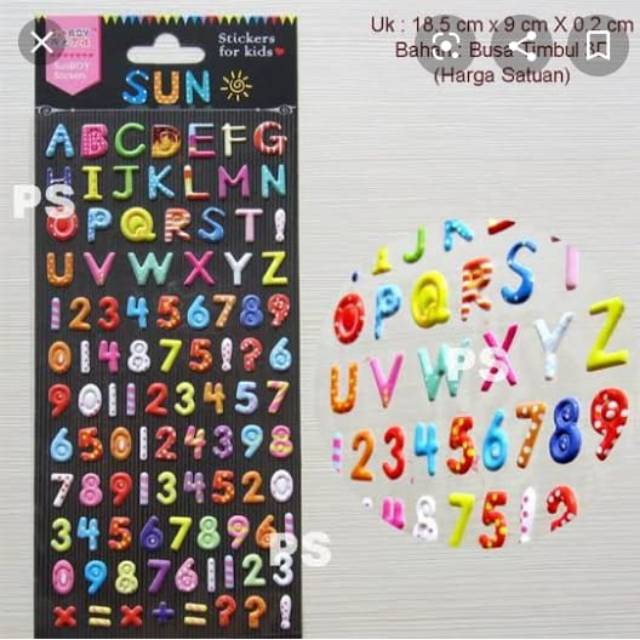 

Stiker Timbul Fancy S-ZMC 9.5 cm x 25 cm