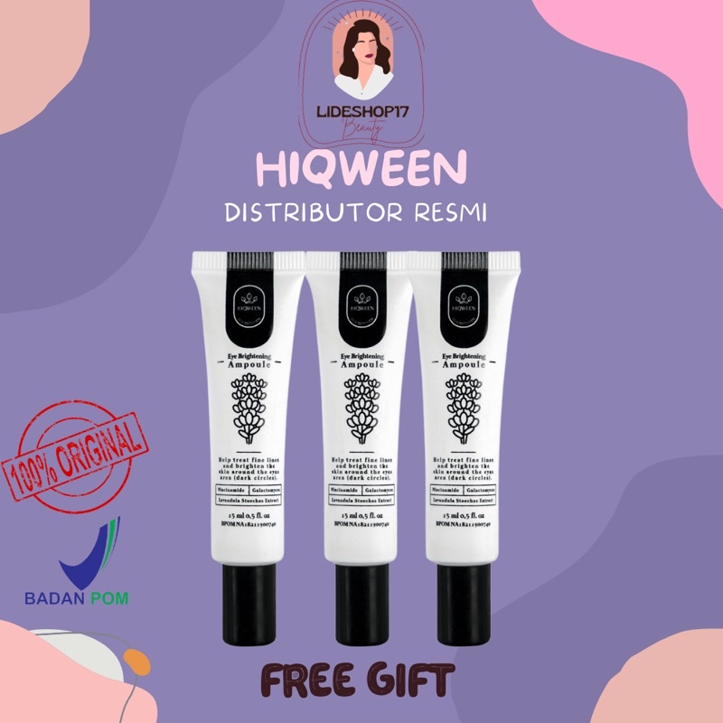 [READY] Hiqween Eye Brightening Ampoule / penghilang mata panda