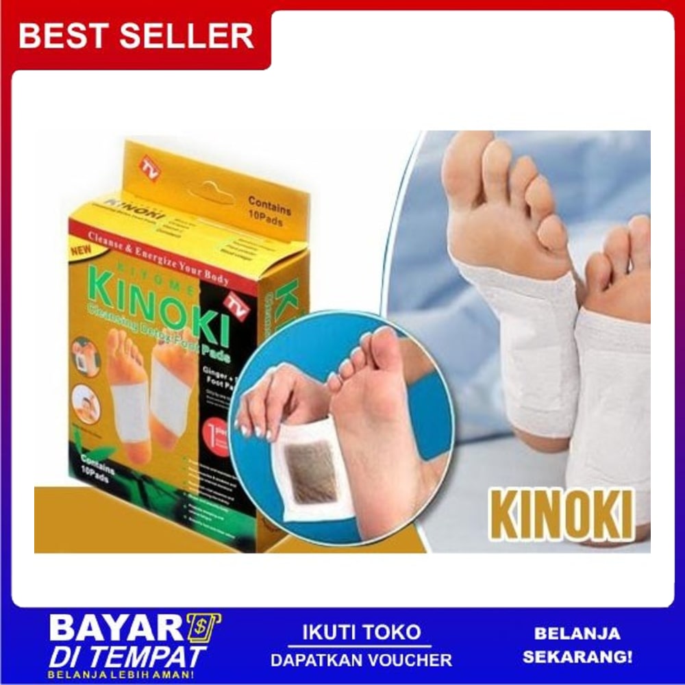 KINOKI GOLD detox foot pads Koyo penyerap racun dalam tubuh FF