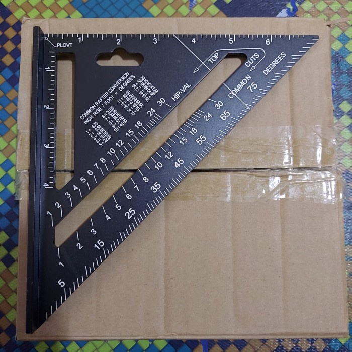 

Speed Square 7" Black Pengaris Siku Segitiga promo