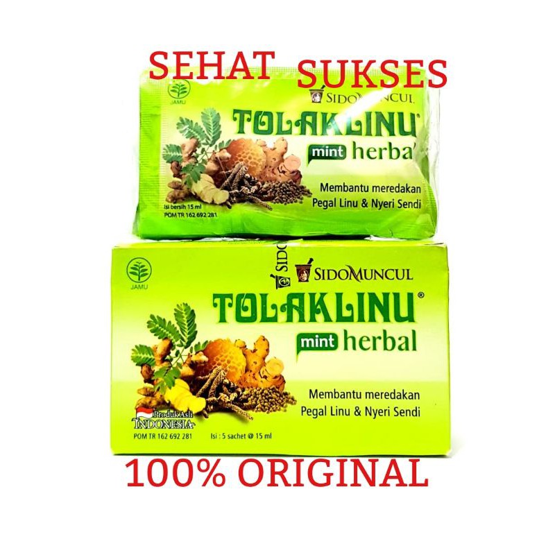 TOLAK LINU HERBAL (RASA MINT) - ISI 5 SACHET