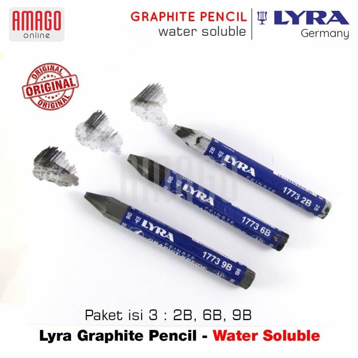 

Produk Lyra Watercolour Graphite Pastels - Paket Isi 3 - 2B/6B/9B - L563010X Terbatas