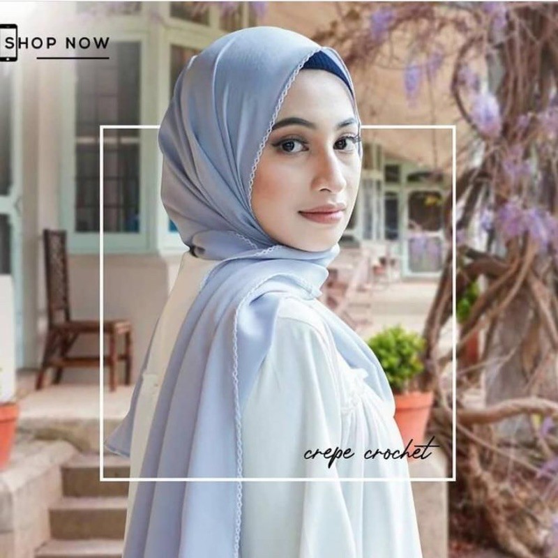 PASMINA CROCHET DIAMOND CREPE