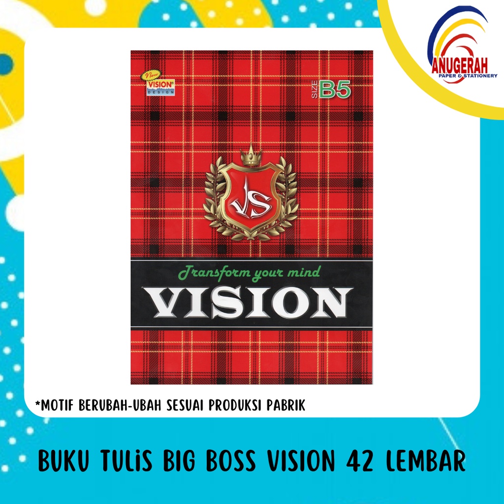 

Buku Tulis VISION Big Boss 42 (PAK)