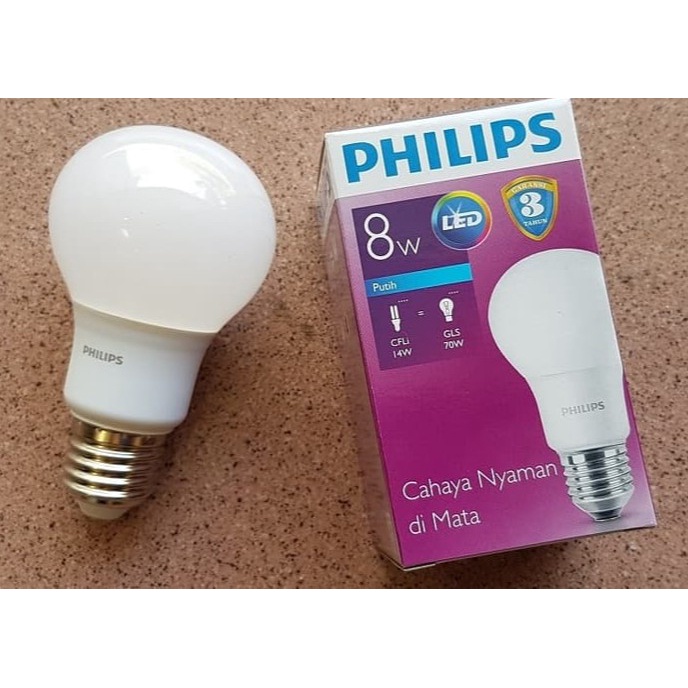 Philips LED Bulb 8 Watt 8w 8watt 8w / Bohlam Philips LED