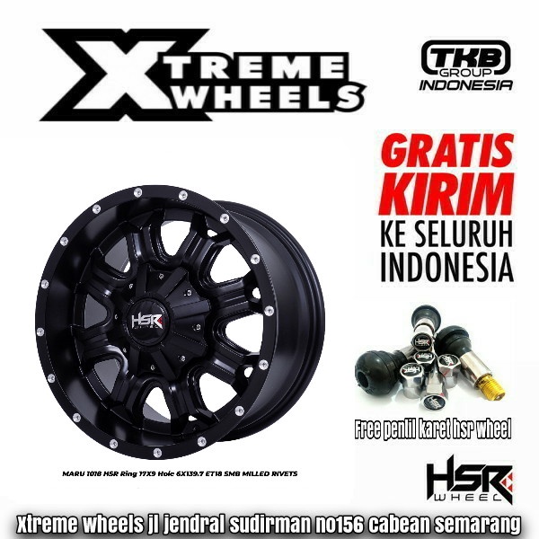 velg racing offroad ring 17 fortuner hilux strada triton ranger pajero