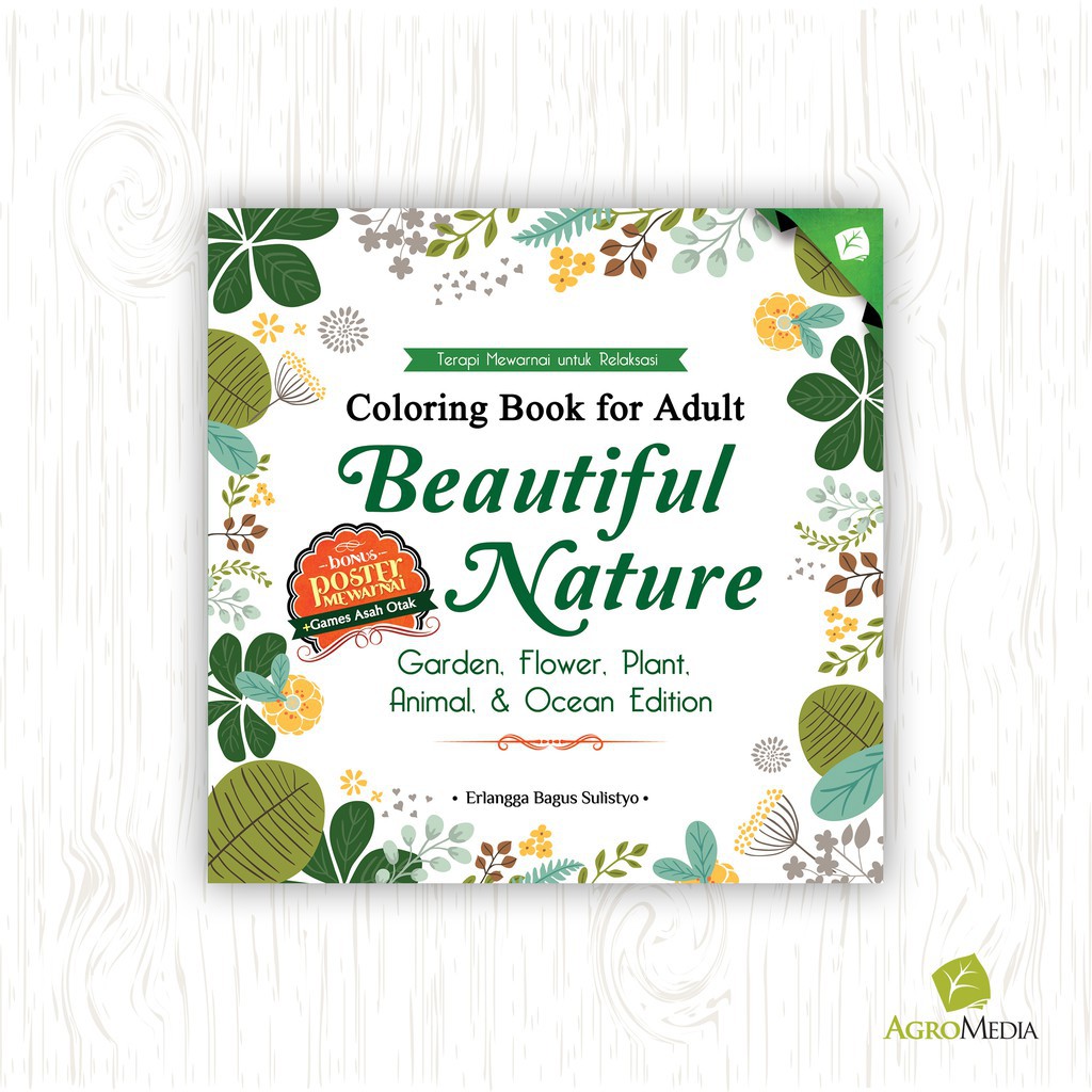 Download Jual Buku Coloring Book For Adult Beautiful Nature Original Agromedia Pustaka Shopee Indonesia