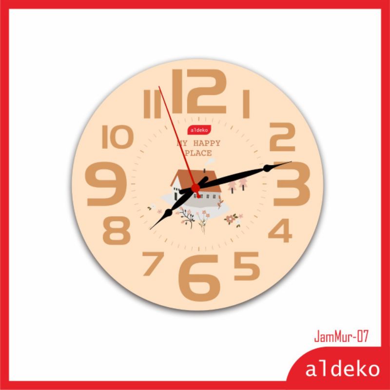 jam dinding - shabby chic/wall clock dengan desain unik Jam Termurah Se Indonesia - JamMur-JamMur-07